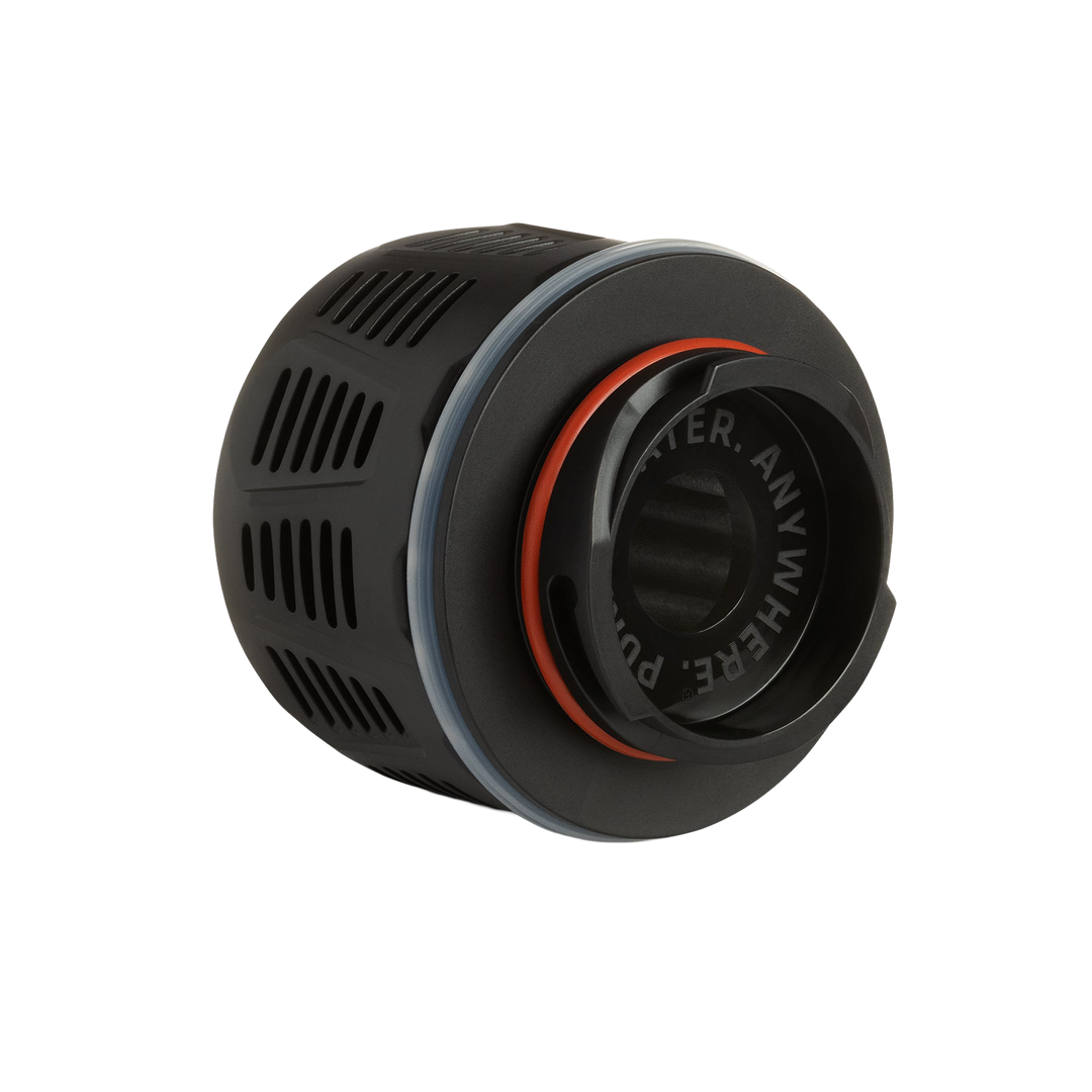 Grayl GeoPress Replacement Filter and Purifier Cartridge: Angle View / Black / No Valve