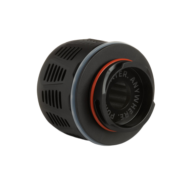 Grayl GeoPress Replacement Filter and Purifier Cartridge: Angle View / Black / No Valve