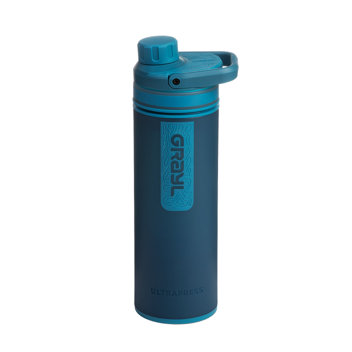 Best top rated Grayl UltraPress Filter and Purifier Water Bottle – 16.9 Fluid Ounces / Nature Edition / Standard View / Forest Blue