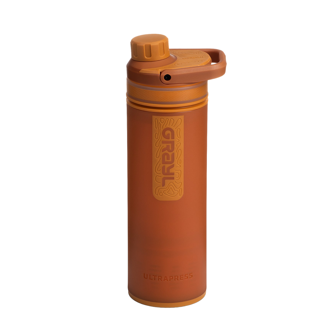 Best top rated Grayl UltraPress Filter and Purifier Water Bottle – 16.9 Fluid Ounces / Nature Edition / Standard View / Mojave Redrock