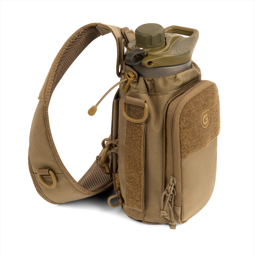 Grayl® Transport Water Bottle Sling - 1.7L / Standard View / Coyote Brown