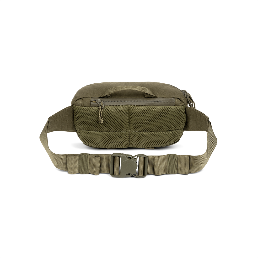 Grayl® Transport Hip Pack - 1.5L / Back View / Olive Drab