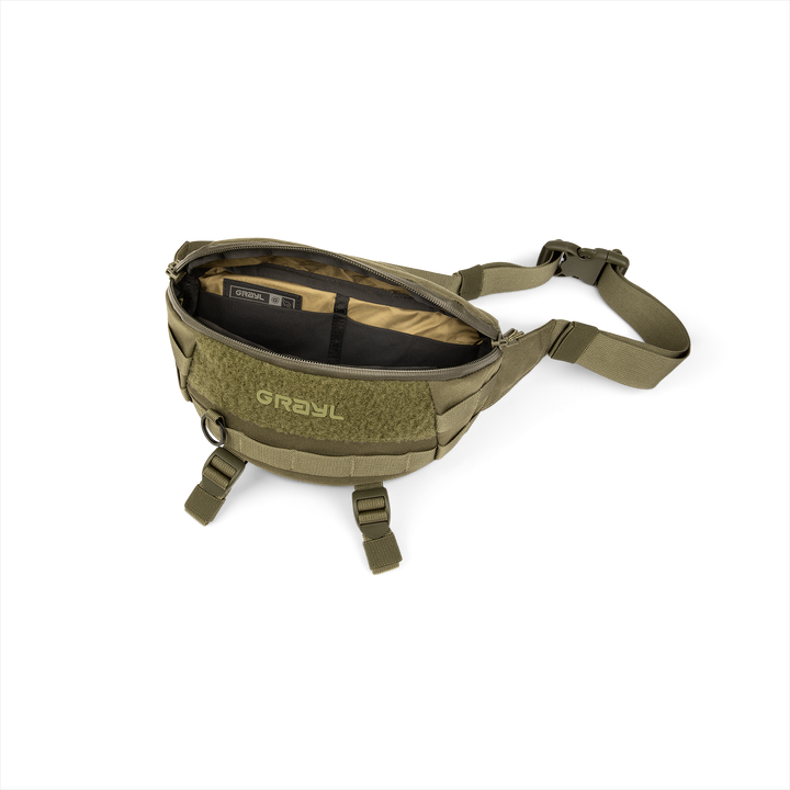 Grayl® Transport Hip Pack - 1.5L / Open View / Olive Drab