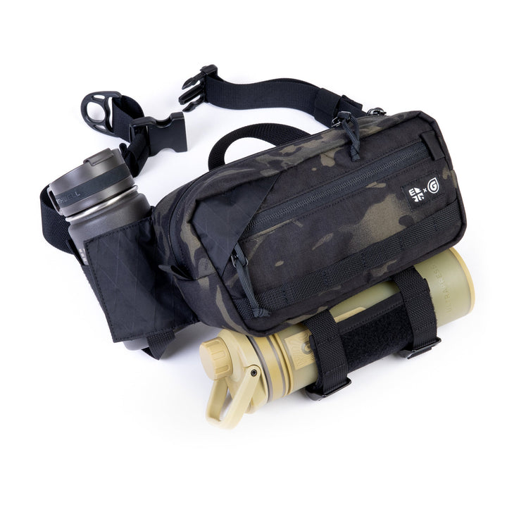 Earthwell® Grayl® 4.5L BottleLock™ Hip Pack / UltraPress® Desert Tan / 12oz Roaster™ Bottle / MultiCam Black