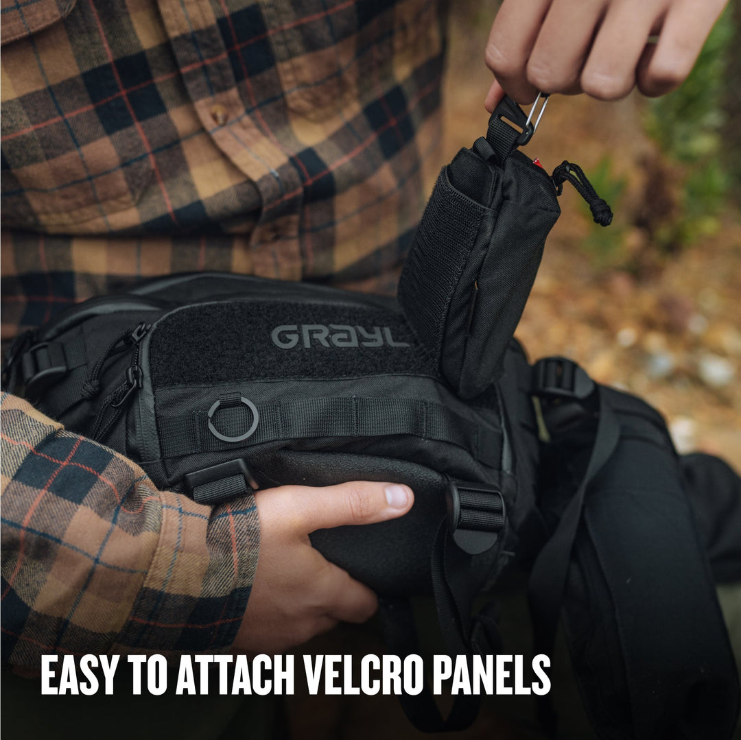 Grayl® G-MOD Pod Pouch / Easy To Attach Velcro Panels / S / M / L / Covert Black / Coyote Brown / Olive Drab / Wander Blue
