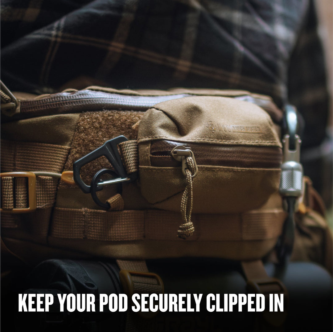 Grayl® G-MOD Pod Pouch / Keep Your Pod Securely Clipped In / S / M / L / Covert Black / Coyote Brown / Olive Drab / Wander Blue