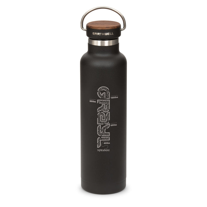 Earthwell® xGrayl 22oz Woodie™ Bottle / Volcanic Black