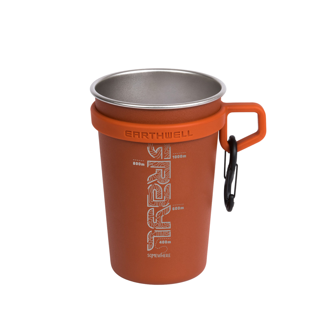 Earthwell® xGrayl Camp Cup / Standard View / Sierra Red