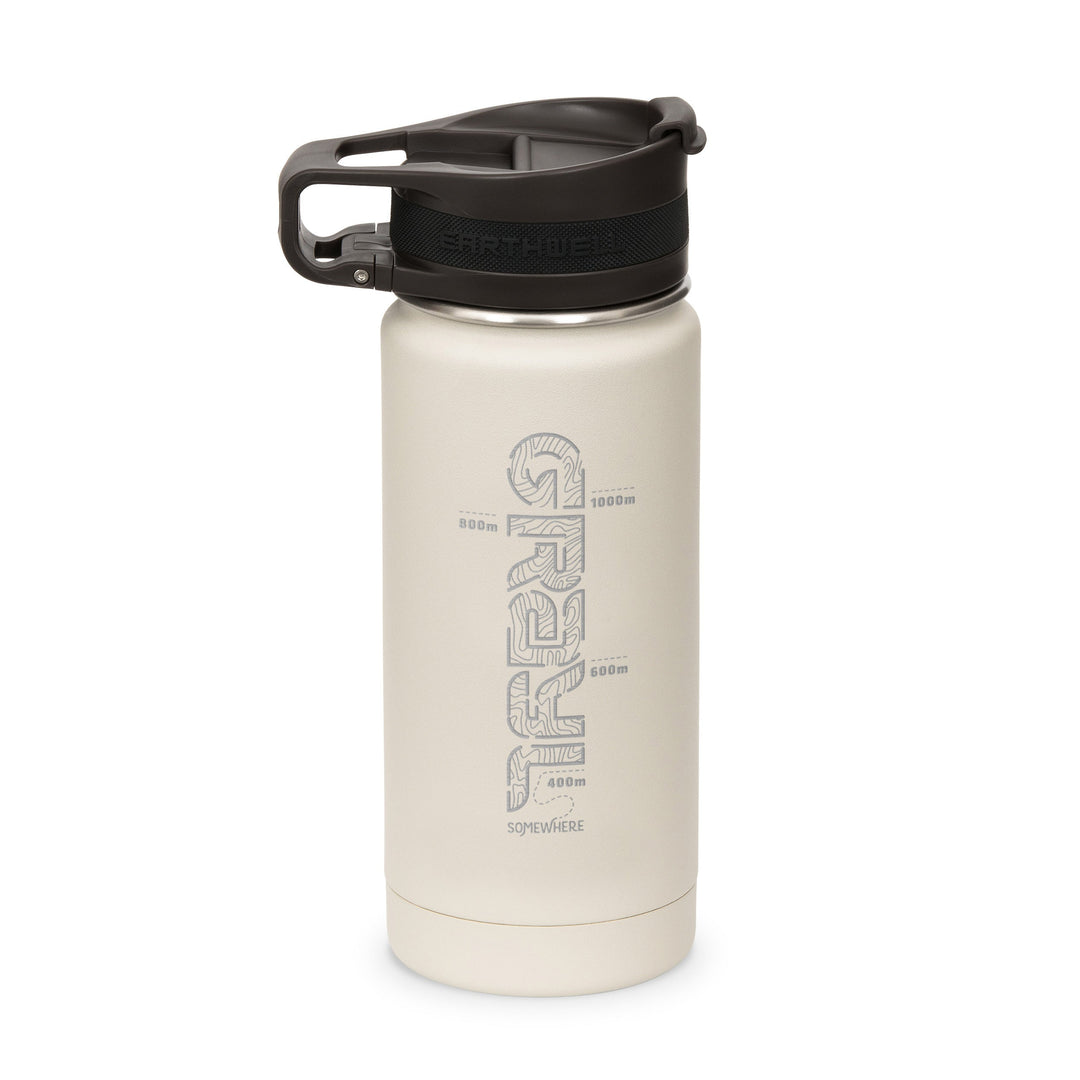 Earthwell® xGrayl 16oz Roaster™ Loop Bottle / Baja Sand