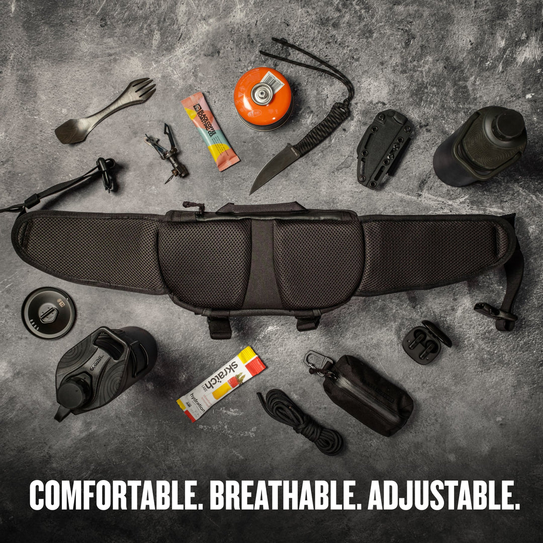 Grayl® Mission Hip Pack / Comfortable Breathable Adjustable / Covert Black / Coyote Brown / Olive Drab / Wander Blue