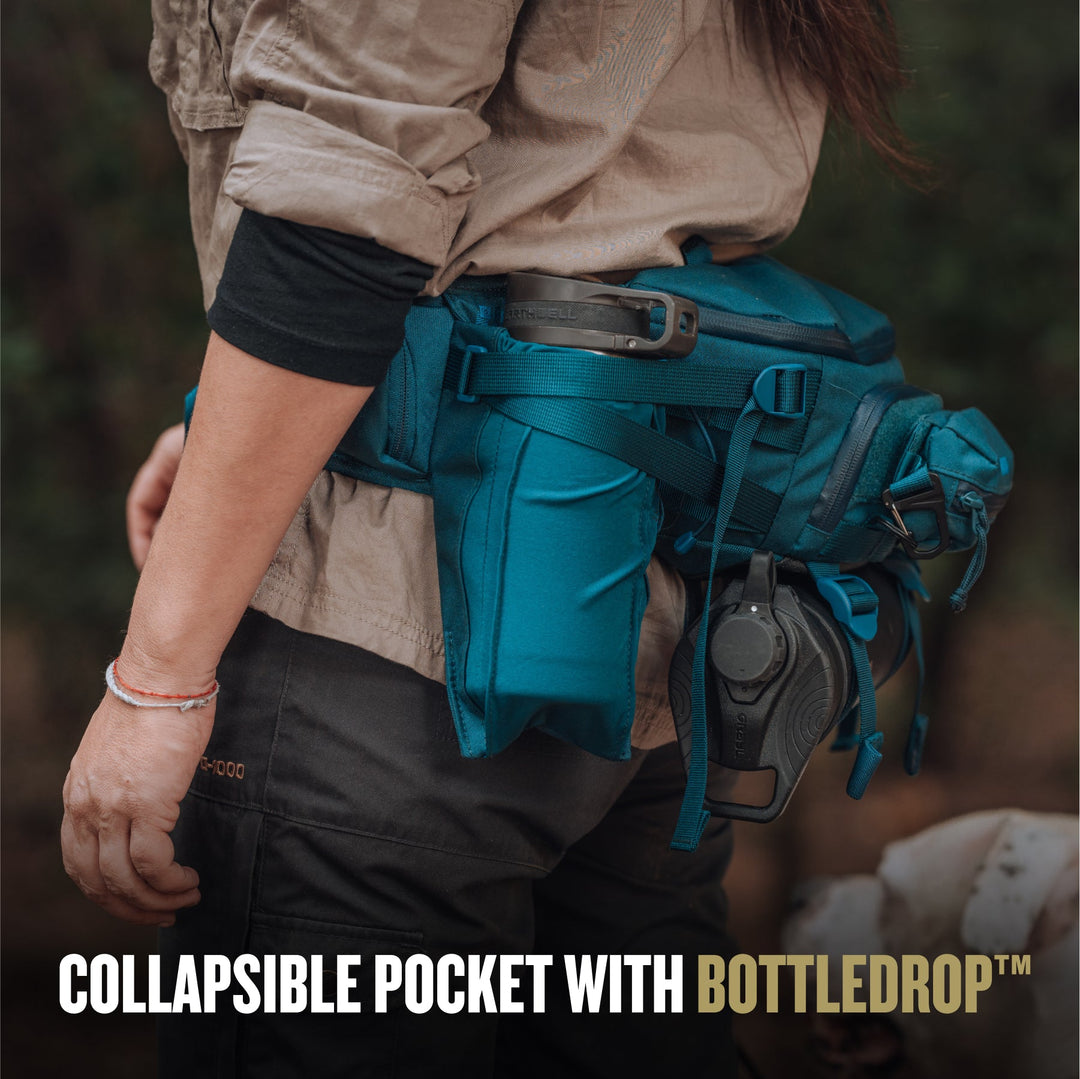 Grayl® Mission Hip Pack / Collapsible Pocket With BottleDrop / Covert Black / Coyote Brown / Olive Drab / Wander Blue
