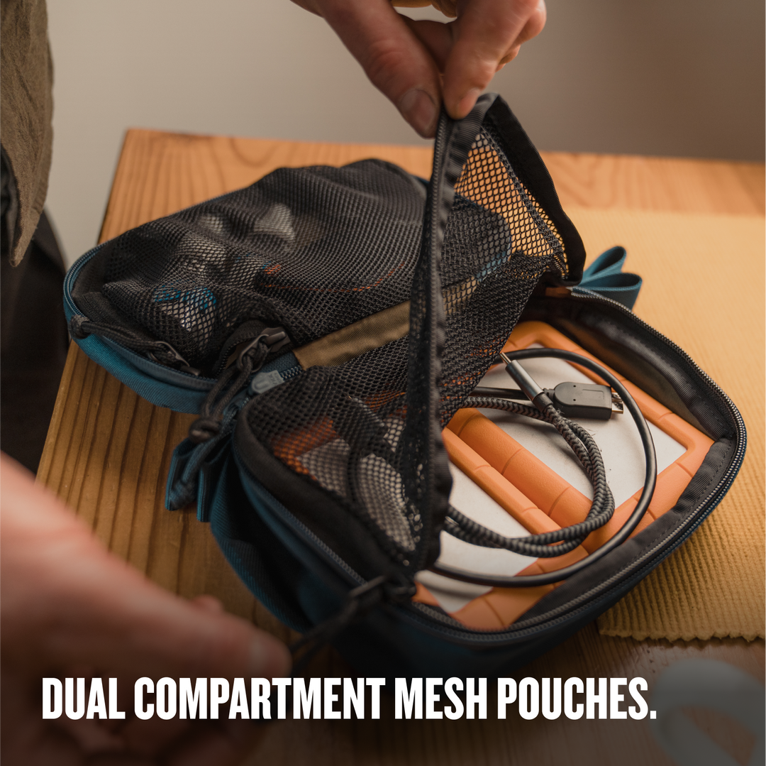 Grayl® Mission Packing Carry Pouch / Dual Compartment Mesh Pouches / 3L / 5L / 10L / Covert Black / Coyote Brown / Olive Drab / Wander Blue