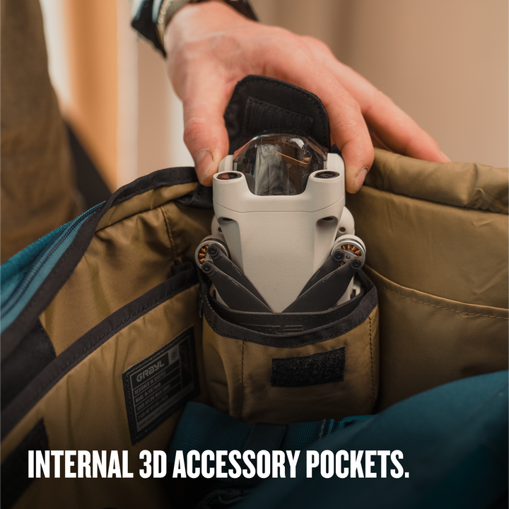 Grayl® Mission Tote / Internal 3D Accessory Pockets / Covert Black / Coyote Brown / Olive Drab / Wander Blue