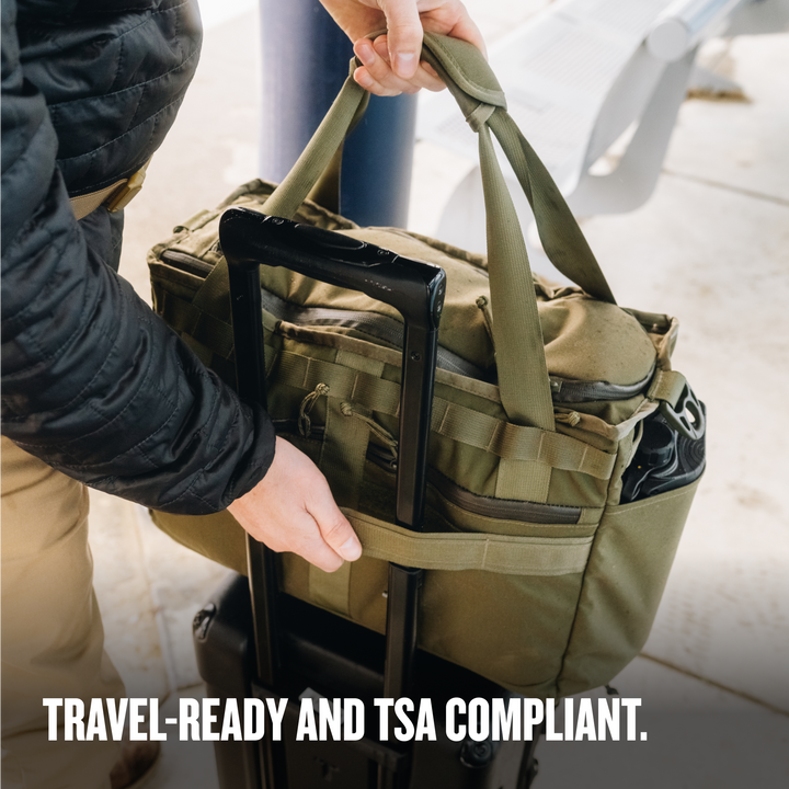 Grayl® Mission Tote / Travel-Ready TSA Compliant / Covert Black / Coyote Brown / Olive Drab / Wander Blue