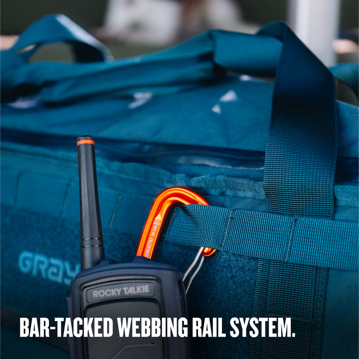 Grayl® Mission Tote / Bar-Tacked Webbing Rail System / Covert Black / Coyote Brown / Olive Drab / Wander Blue