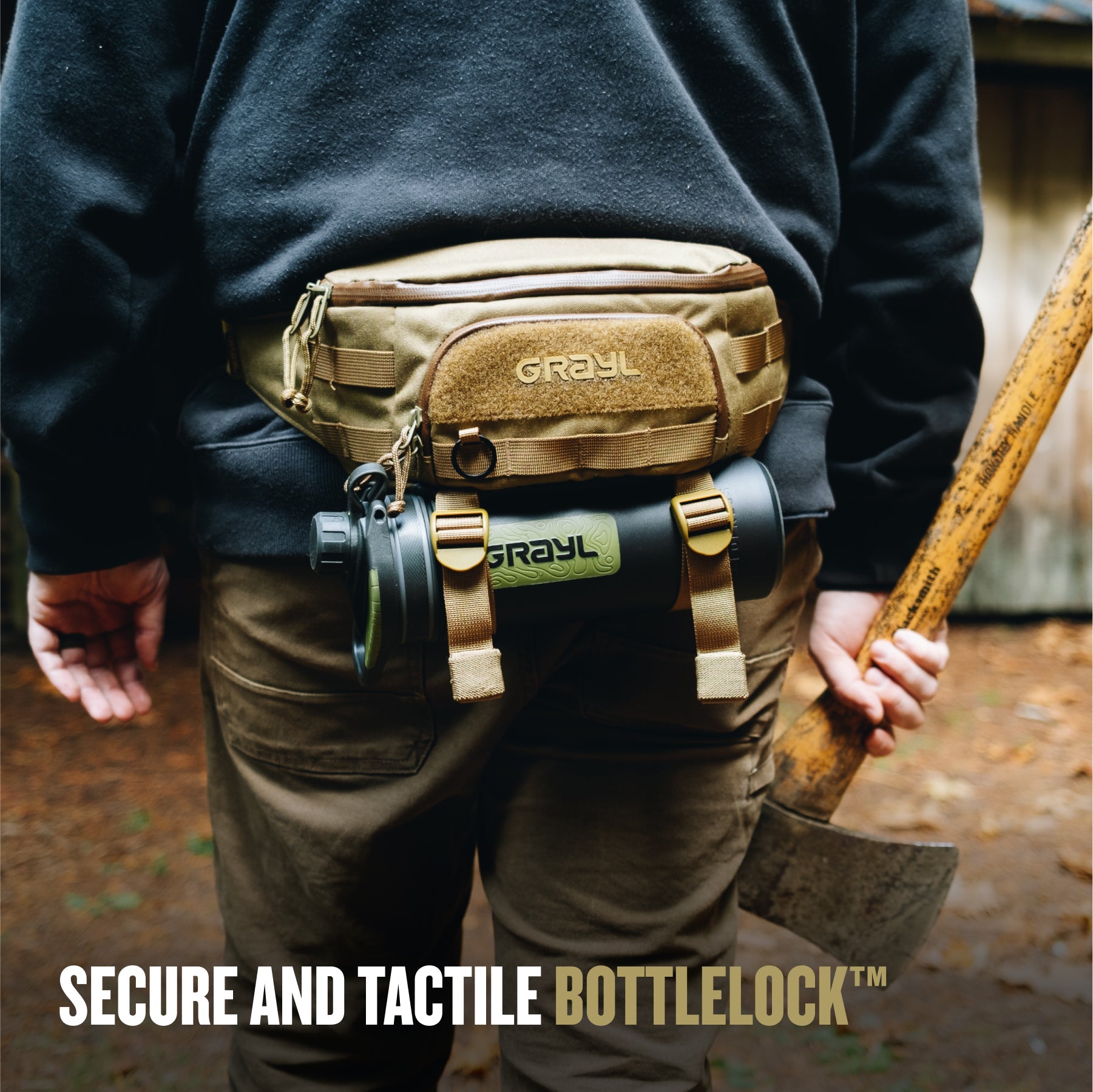 Grayl® Transport Hip Pack - 1.5L / Standard View / Coyote Brown