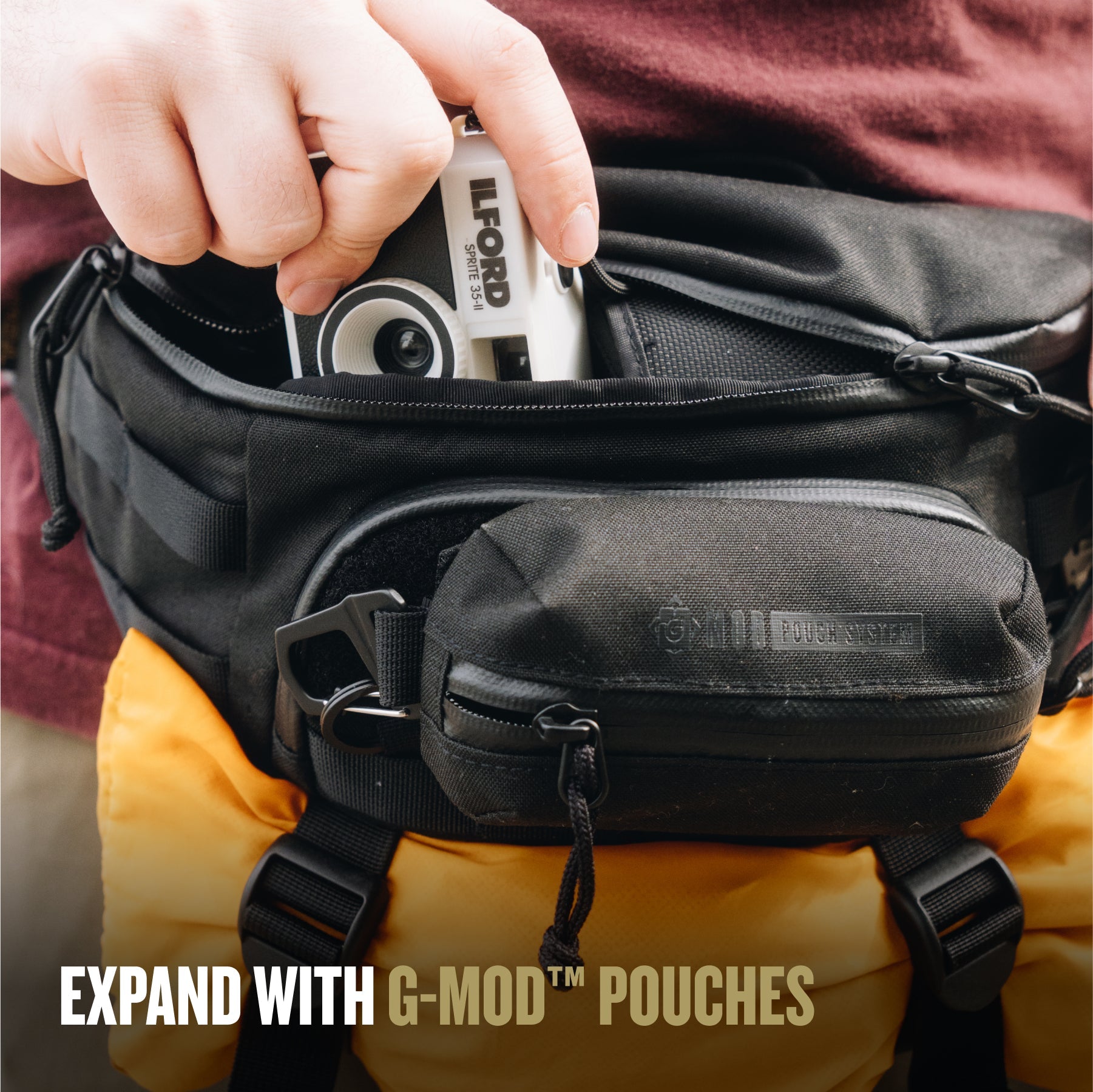 Grayl® Transport Hip Pack - 1.5L / Open View / Coyote Brown